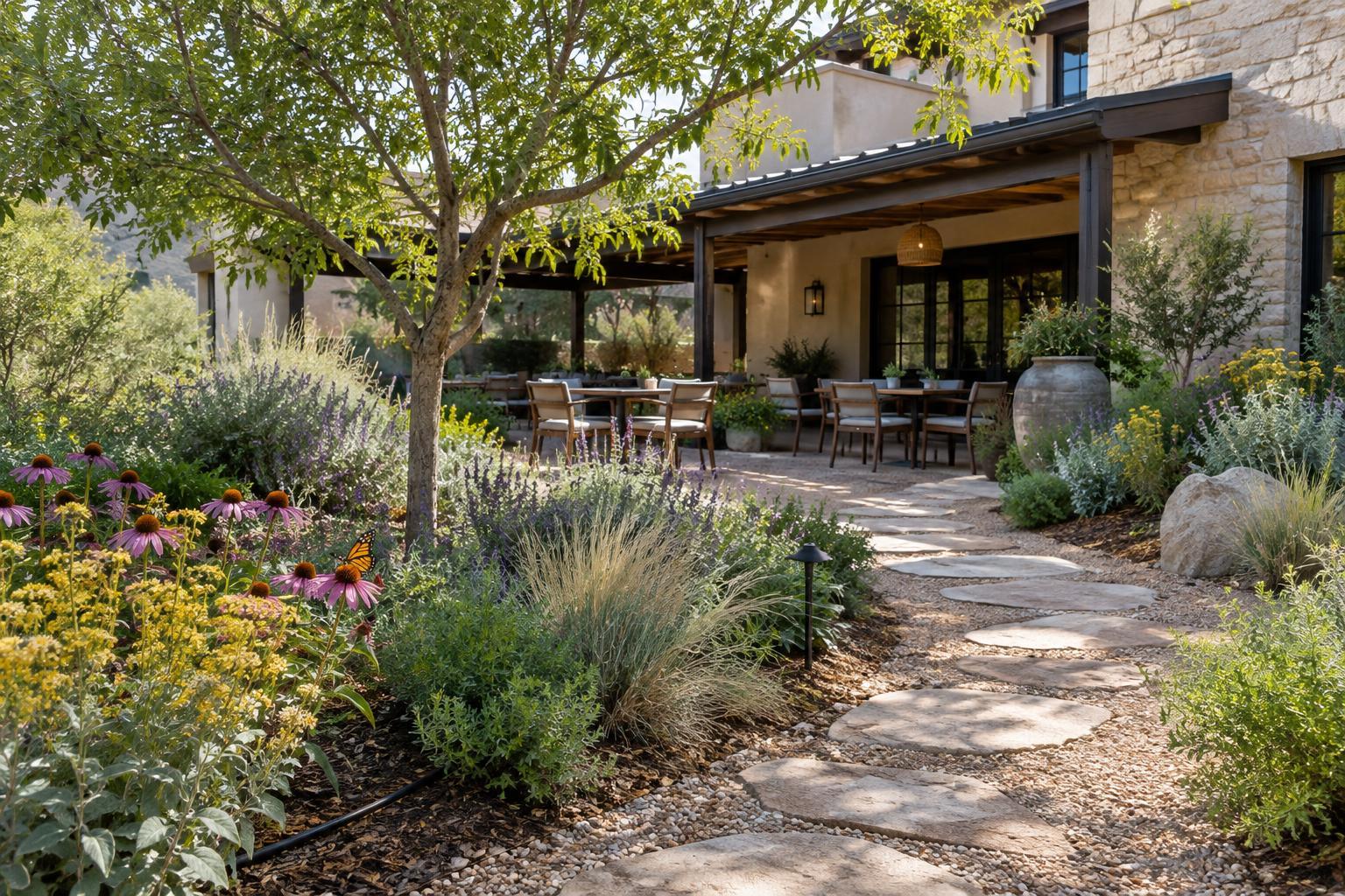 Managing Hospitality Outdoor Spaces for Biodiversity and Lower Water Use